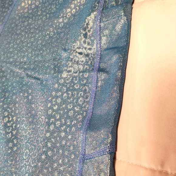 Zyia Blue iridescent Mermaid light n tight - Picture 6 of 8